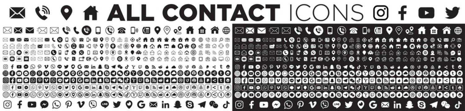 icons contact & apps