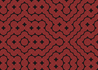 Abstract Geometric Pattern generative computational art illustration