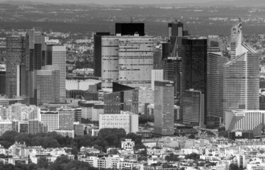 panorama sur les tours de la Défense à Paris