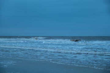Stormy weather at the ocean