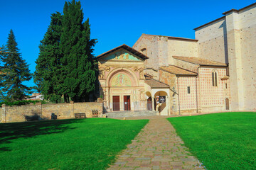 Fototapeta na wymiar View of Oratory of San Bernardino,Perugia,Italy