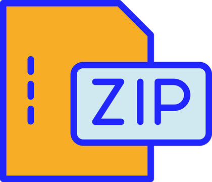 Zip file Isolated Vector icon which can easily modify or edit 

