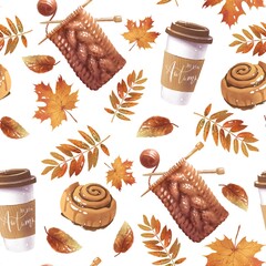 Cozy autumn pattern