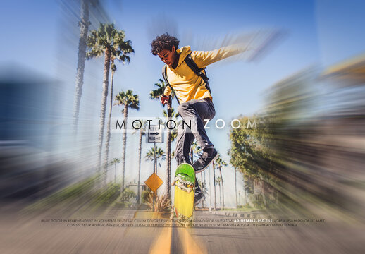 Moving Action Blur Photo Effect