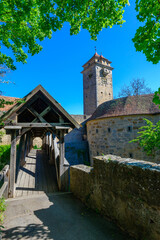 Fototapeta premium Medieval City of Rothenburg ob der Tauber, Spitalsbastei, Germany