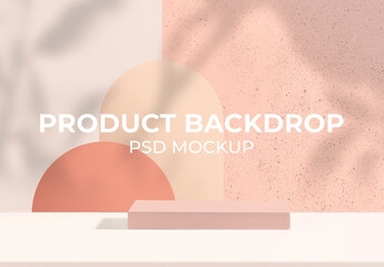 Pastel Product Backdrop Mockup