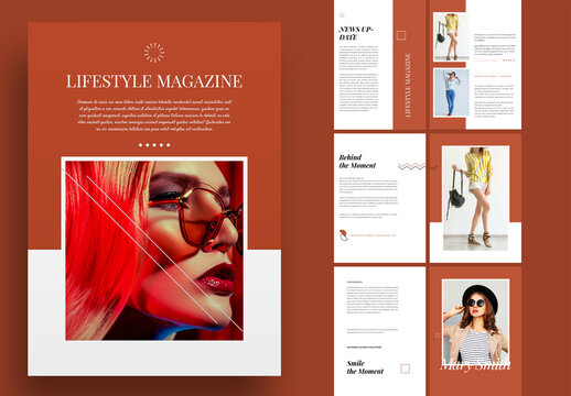 Fashion Lifestyle Magazine Templates