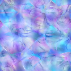 Seamless watercolor wet on wet wash painting pattern swatch for surface print. High quality contemporary illustration. Trendy pastel marble artistic textured colours. Rough dye stain repeat artwork.