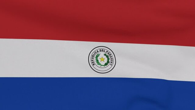 flag Paraguay patriotism national freedom, seamless loop