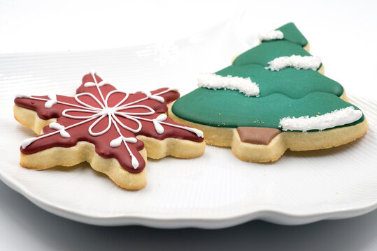 Red And Green Christmas Gingerbread Cookies