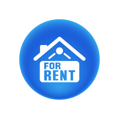 Home for Rent Sign - Sticker