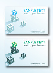 business card vector template modern