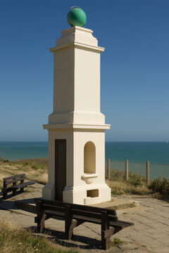 Prime Meridian memorial at Peacehaven, Sussex, England