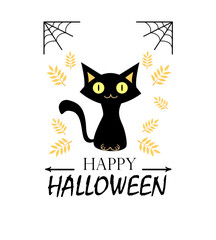 black halloween cat 
