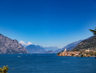 Lake Garda panorama Northern Italy