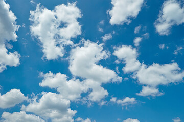 blue sky with white clouds