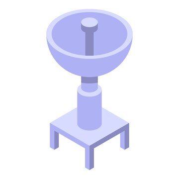 Ground antenna icon isometric vector. Tower station. Radio space