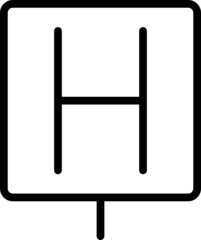 Fototapeta premium hotel icon