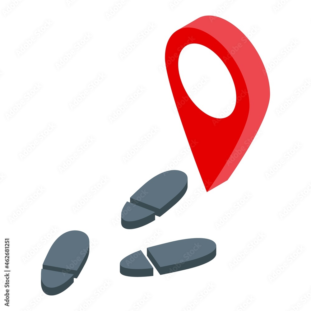 Aufkleber data location icon isometric vector. search seo. digital web