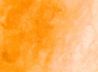 Watercolor abstract orange background with texture 