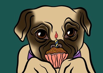 dog holiday illustration pets picture