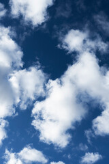Clouds of water vapor on a summer day. Vector clouds background texture
