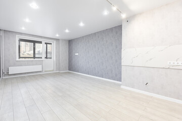 unfurnished house or apartment in bright colors
