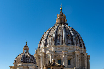 Cupula of St Peters Basilica in the Vatican City