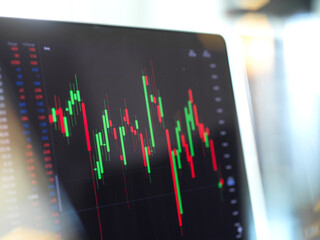 Computer monitor with graph