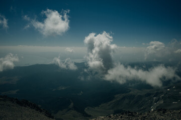 viewpoint of Tahtali Mountain. Tahtali Dagi, Antalya, Turkey