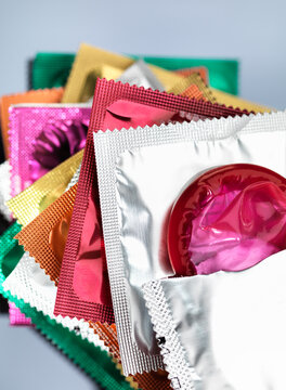 Contraceptives, Condoms in packets