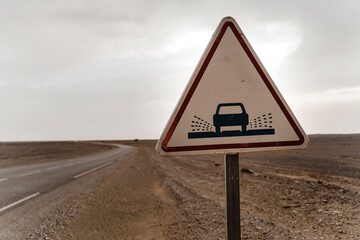 Road sign, Fez, Morocco
