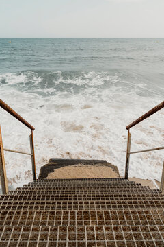 Stairs to the sea