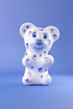 Rendering of porcelain gummi bear