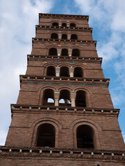 Fototapeta premium il campanile dell'abbazia di San Nilo, in Grottaferrata.