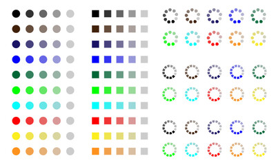 set of colorful icons.