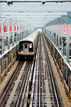 USA, New York, New York City, Commuter train