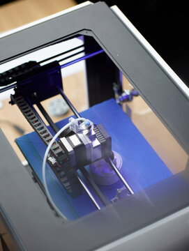 Detail of 3D printer