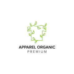 apparel organic logo vector template
