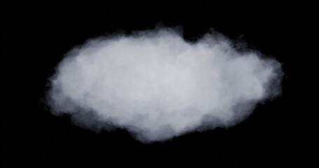 Shapes abstract cloud. Cloud icon. 3d rendering. Cloud 3d rendering.	