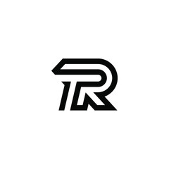 rt latter vector logo abstrack