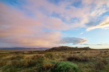 Iceland Sunset - Borgarnes Countryside