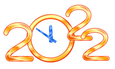 Abstract 2022 clock