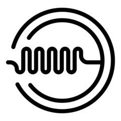 Radiologist mri icon outline vector. Magnetic resonance. Medical scanner