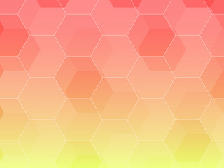 Background with red gradient and polygons