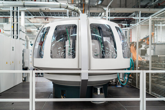 Machinery in a modern factory
