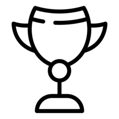 Business gold cup icon outline vector. Winner award. Win prize
