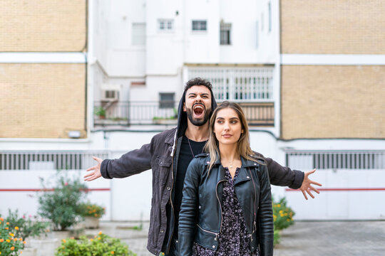 Portrait of young couple