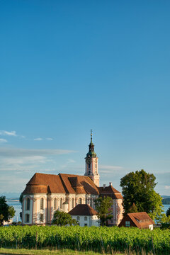 Germany, Baden Wuerttemberg, View of Birnau Basilica