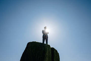 Businessman figurine standing